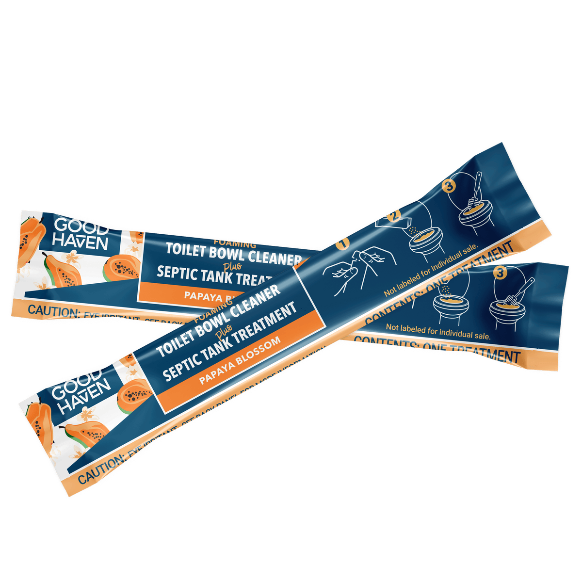Toilet Bowl Cleaner + Septic Tank Treatment Papaya Blossom | Stick Pack